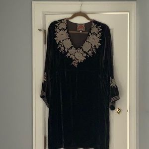 Johnny Was Velvet Tunic Dress